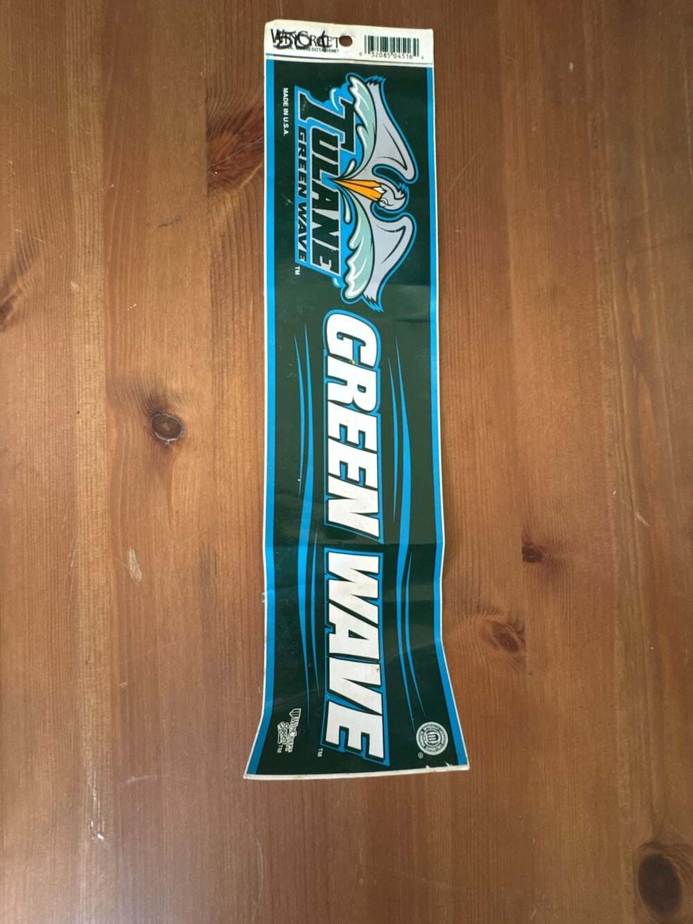 Tulane Green Wave NCAA Wincraft Bumper Sticker Decal